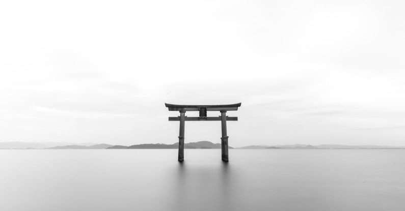 Heritage Sites - Pagoda in Gray Scale Shot