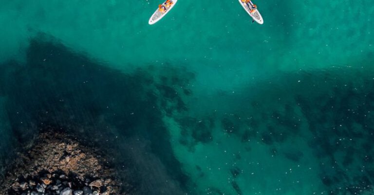 Watersports - Aerial Photography of Two Surfboards