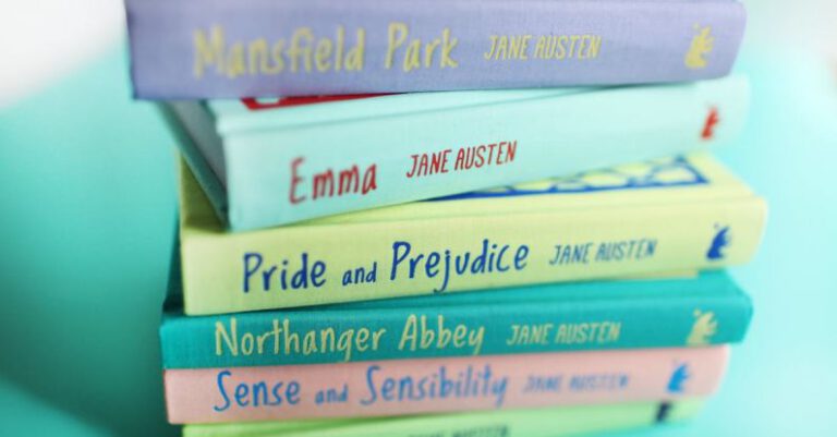 Jane Austen - Close-Up Photo of Assorted Books