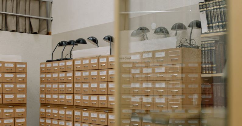 Education System - An Organized Brown Wooden Drawers