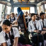 Student Life - Selective Focus Photography of Child on Bus