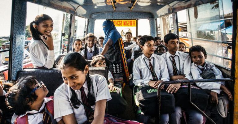 Student Life - Selective Focus Photography of Child on Bus