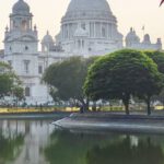 British Empire - Water Reflection of the Victoria Memorial in Kolkata