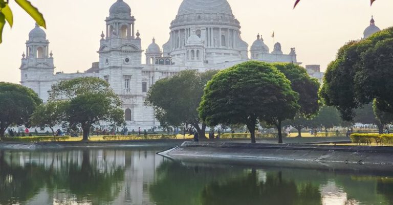 British Empire - Water Reflection of the Victoria Memorial in Kolkata