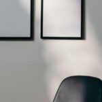 Coworking Spaces - Black Wooden Framed Black Padded Armchair