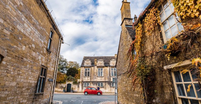Cotswolds - Traditional Townhouses and a Street in Cotswolds